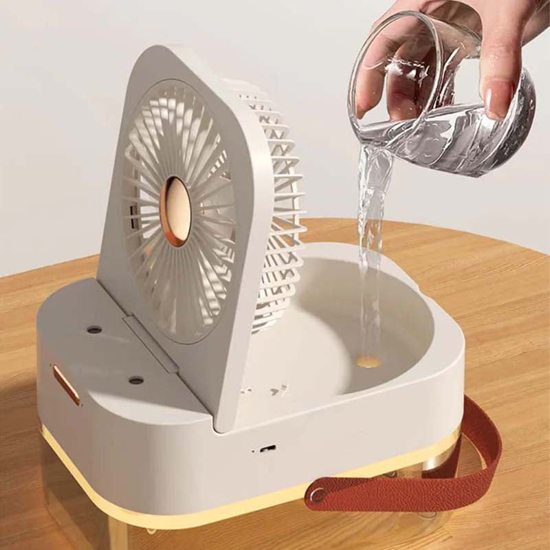 3 In 1 Portable Fan Air Conditioner Humidifier Cooling USB Fan