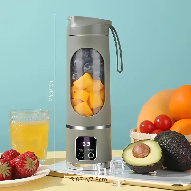 Portable USB Rechargeable Blender & Juicer – Compact, Easy-to-Clean, Perfect for Smoothies, Milkshakes, and Fresh Juices – 10.14oz to 16.91oz Capacity