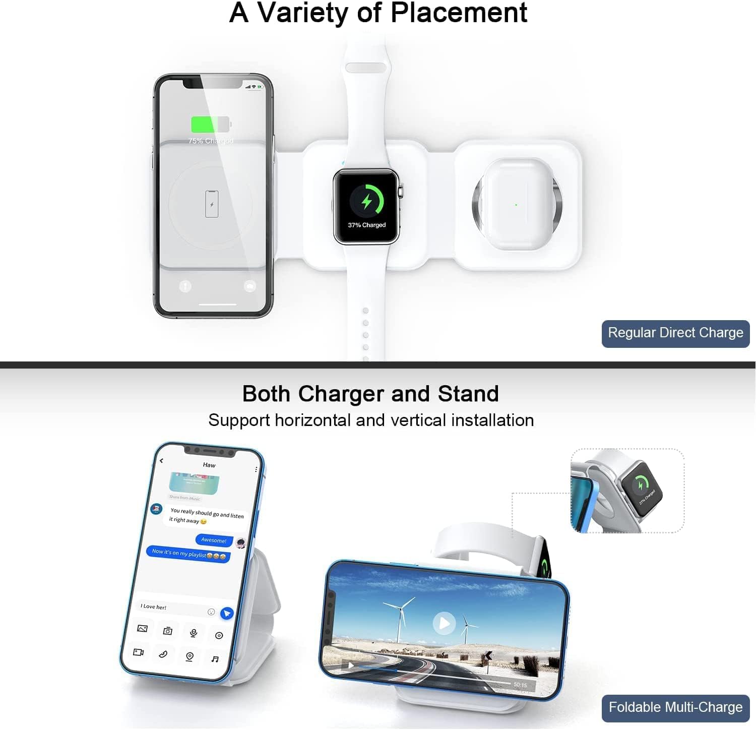 3 In 1 Wireless Charging Pad