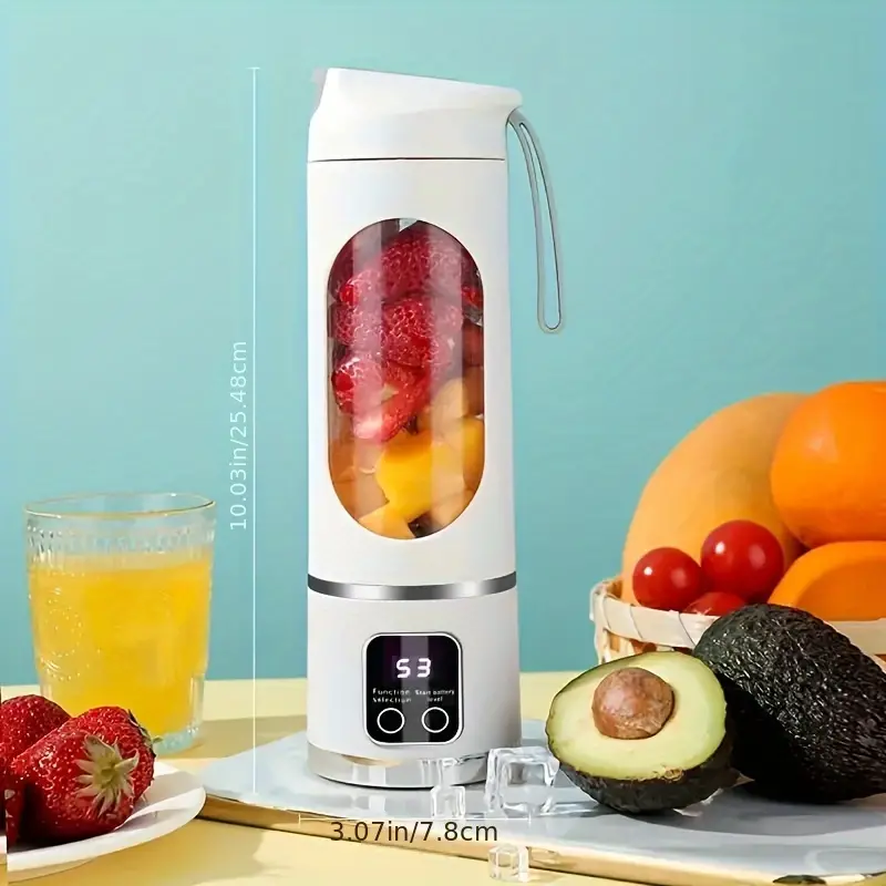 Portable USB Rechargeable Blender & Juicer – Compact, Easy-to-Clean, Perfect for Smoothies, Milkshakes, and Fresh Juices – 10.14oz to 16.91oz Capacity